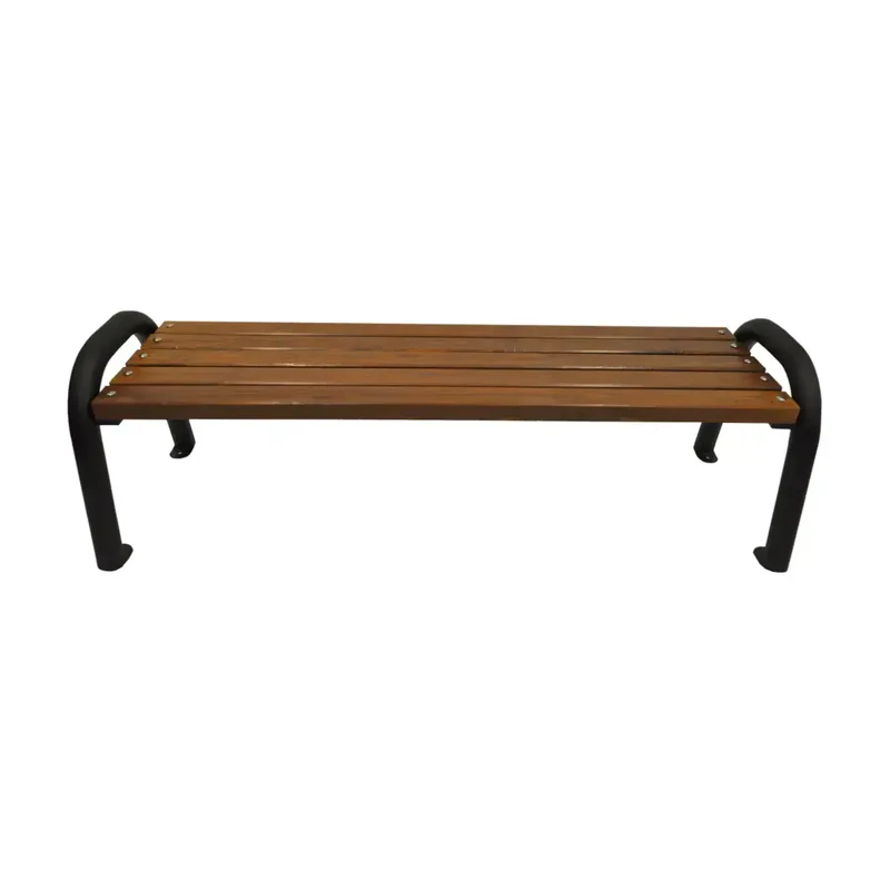 Bank Primario 163 cm, braun, Gestell schwarz RAL 9005
