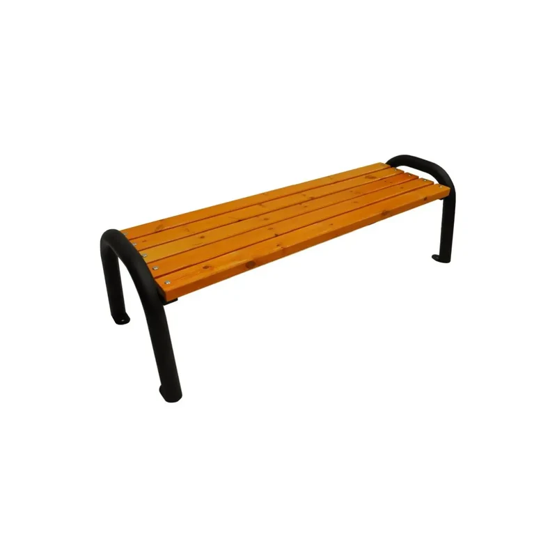 Bank Primario 138 cm, pinie, Gestell schwarz RAL 9005