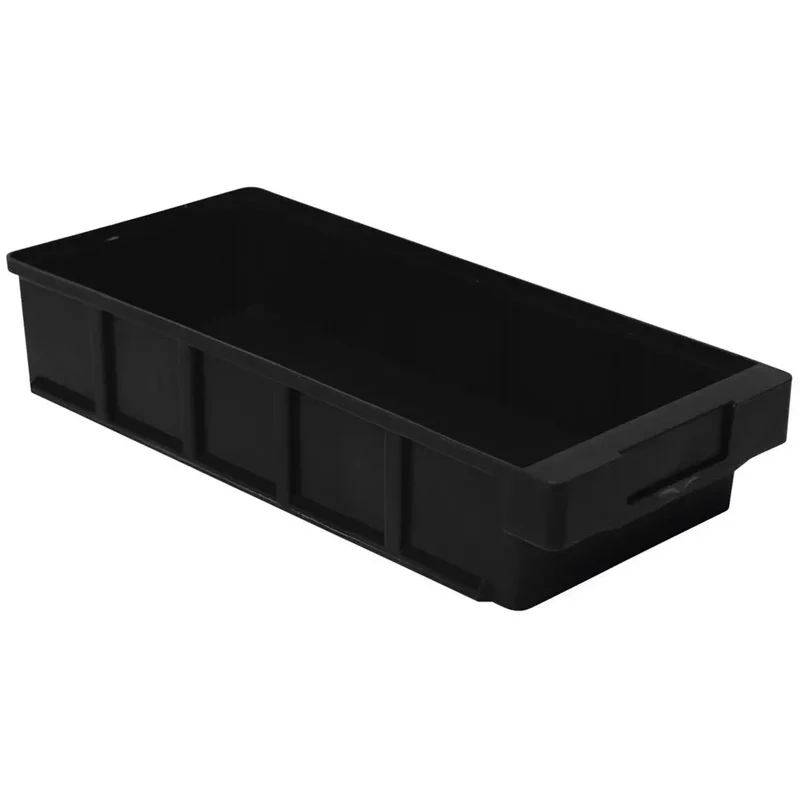 Regalkasten, leitfähiges PP, BxTxH 186x400x83 mm, Farbe schwarz, VE 8 Stück