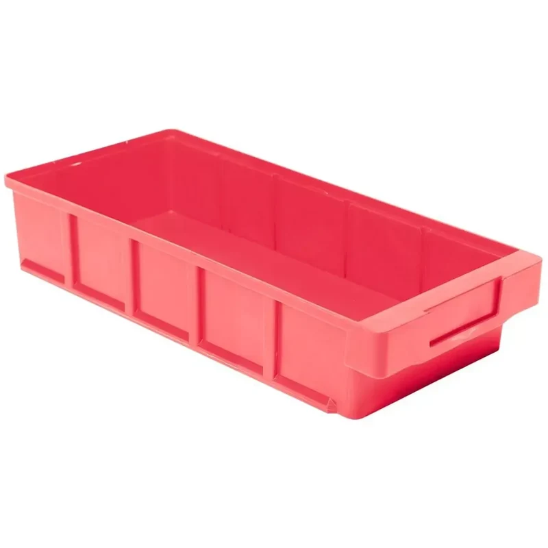 Regalkasten, PP, BxTxH 186x400x83 mm, Farbe rot, VE 8 Stück