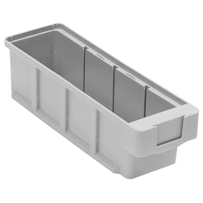 Regalkasten, PP, BxTxH 186x300x83 mm, Farbe grau, VE 8 Stück