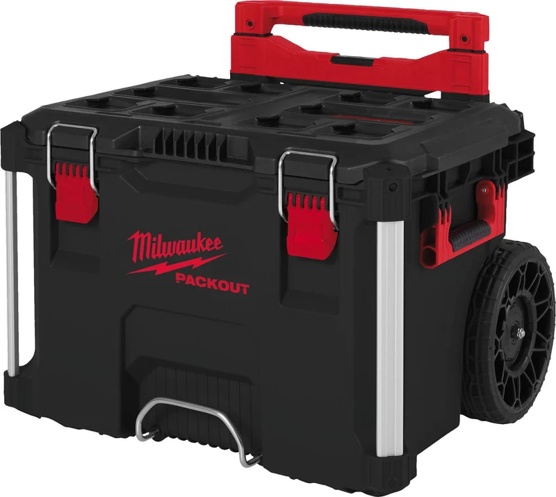 MILWAUKEE PACKOUT™ Trolleykoffer – 113 kg Nutzlast, IP65, 650 x 561 x 472 mm