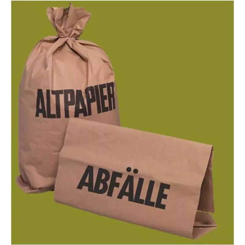Papiersäcke, Vol. 120 l, 2-lagig, 70 g, Aufdruck Altpapier, VE 250 Stück