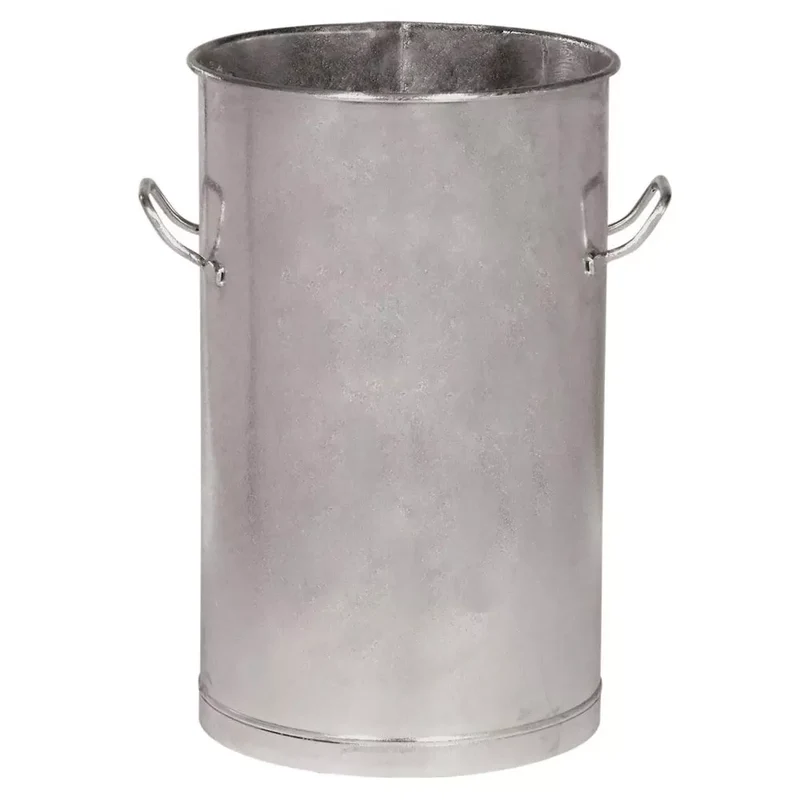 Mülltonne, ohne Deckel, Vol. 100 l, Durchm.xH 440x840 mm feuerverzinkt