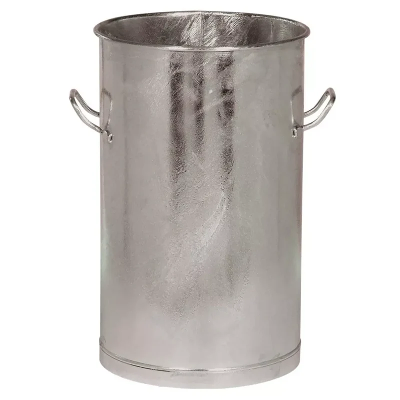 Mülltonne, ohne Deckel, Vol. 80 l, Durchm.xH 420x750 mm, feuerverzinkt