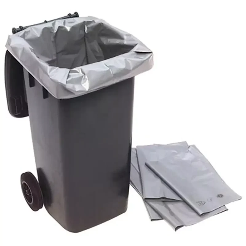 Müllsäcke für 120 l Müllgroßbehälter, 500/450x1250x0,10 mm, VE 100 Stück