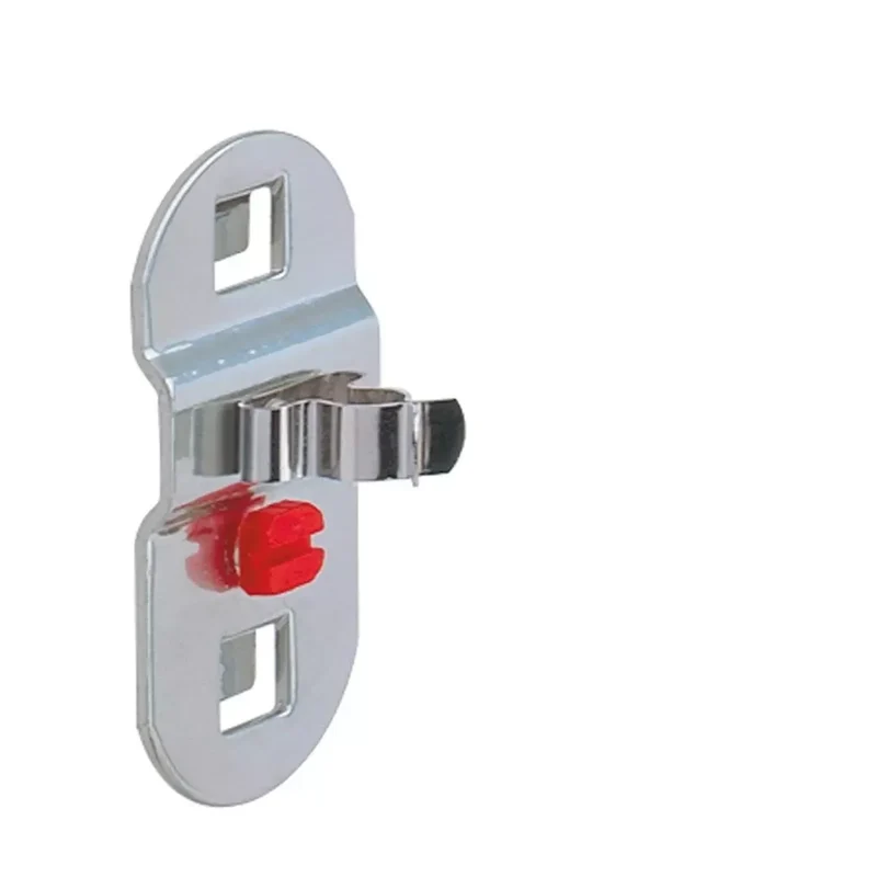 Werkzeugklemme einfach, kleineGrundplatte, Durchm. 16 mm, ähnlich RAL 9006 aluminium