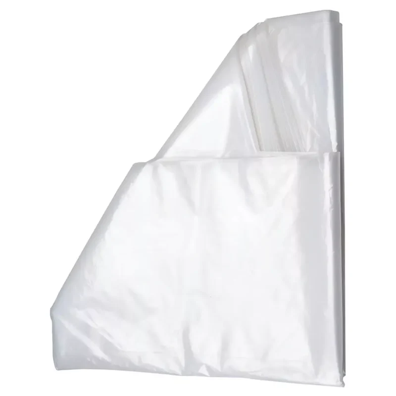 Großvolumen-Wertstoffsäcke, Volumen 2500 l, transparent, BxH 1250/900x2500 mm, Stärke 80 my, VE 30 Stück