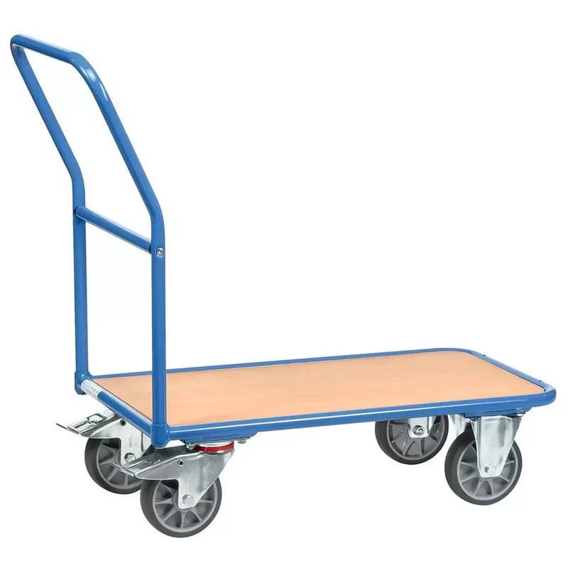 Magazinwagen, Ladefläche LxB 850x500 mm, Außenmaße LxBxH 1030x505x953 mm, Traglast 400 kg,RAL 5007 brillantblau
