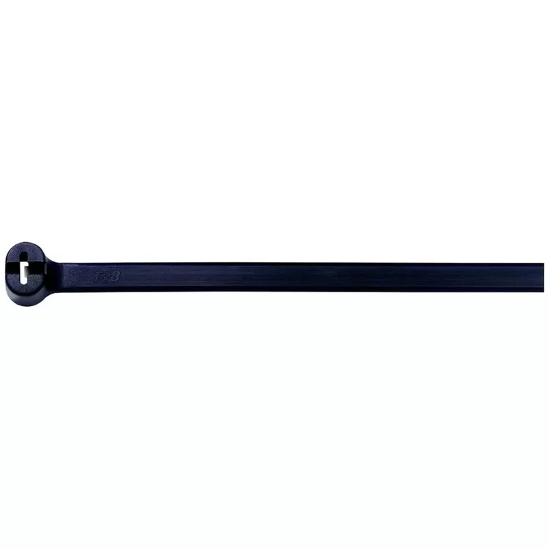 Kabelbinder mit Metallzunge 6.6 schwarz, 361x4,8 mm