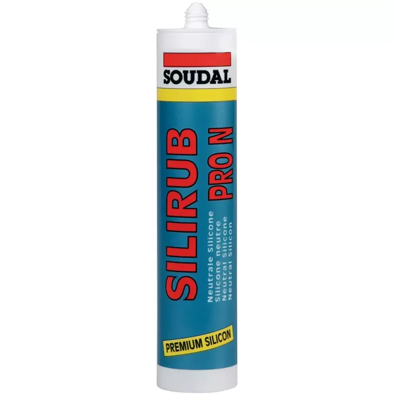 Soudal Verglasungs-Silikon Sanitär Pro N, transparent, 310 ml