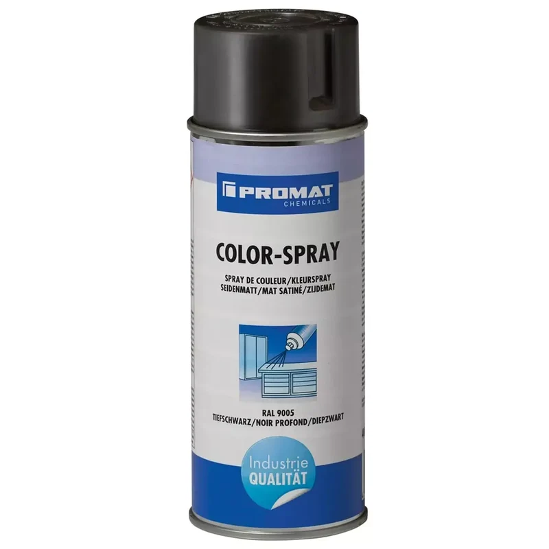 Colorspray, Inhalt 400 ml, RAL 9005, tiefschwarz, seidenmatt, Spraydose