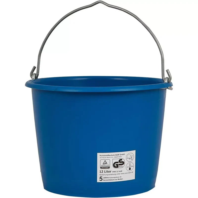 Baueimer Inhalt 12l schwer kranbar blau