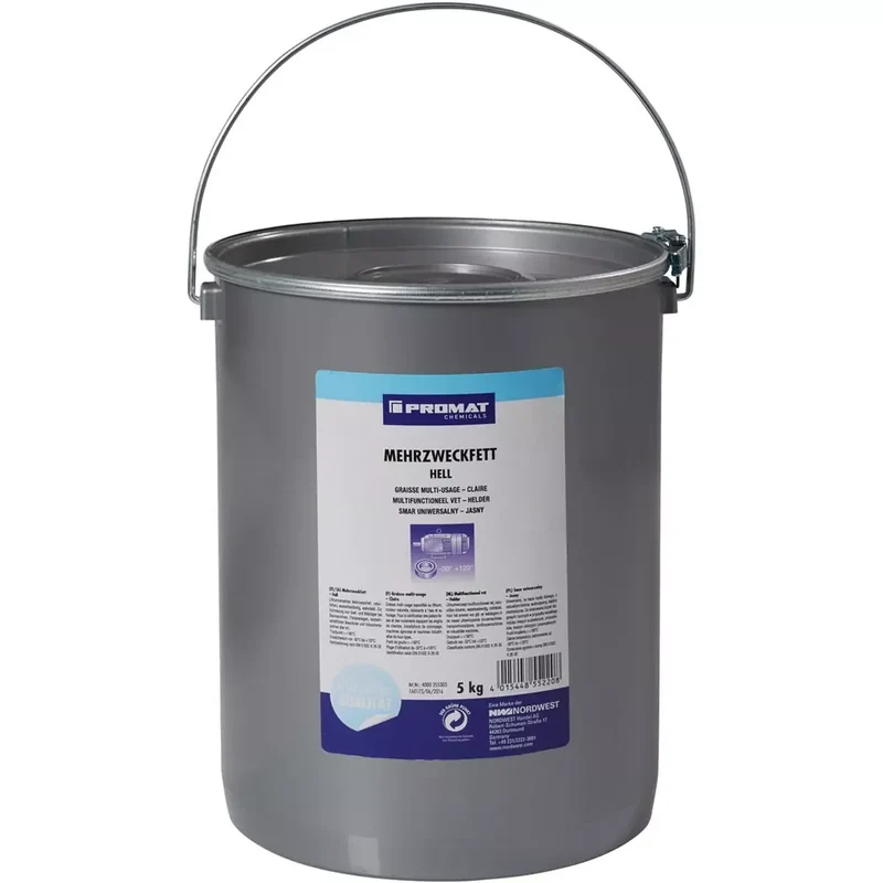 Mehrzweckfett hell K2K -30, Inhalt 5 kg, silikonfrei, Eimer