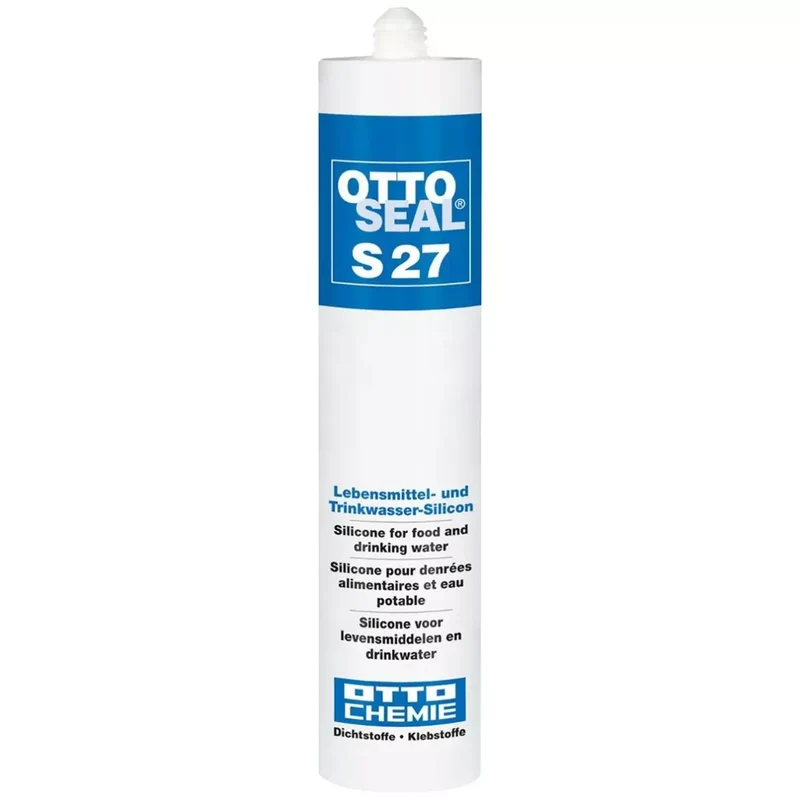 Lebensmittel- und Trinkwasser-Silikon OTTOSEAL® S 27, signalgrau (RAL 7004)