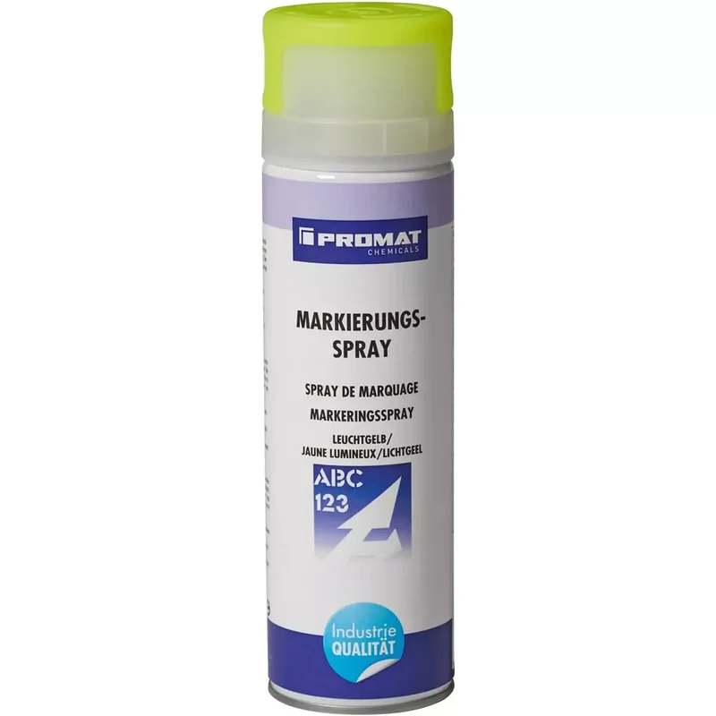Markierungsspray, Inhalt 500 ml, leuchtgelb, wetterbeständig, Spraydose