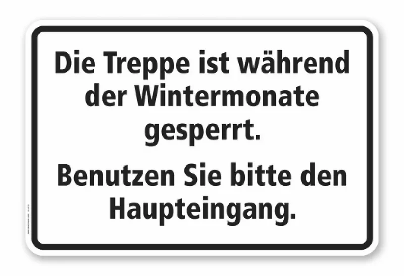 TX-A-15-B - Treppe ist während der Wintermonate gesperrt. Benutzen Sie bitte den Haupteingang, RA2