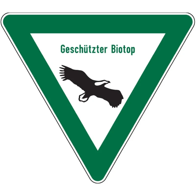 Allgemeines Hinweisschild AH 27 Geschützter Biotop SL 900