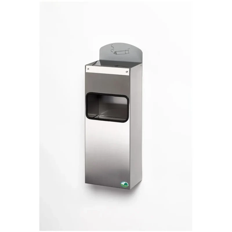 Wandascher Edelstahl mit Schild WH 51