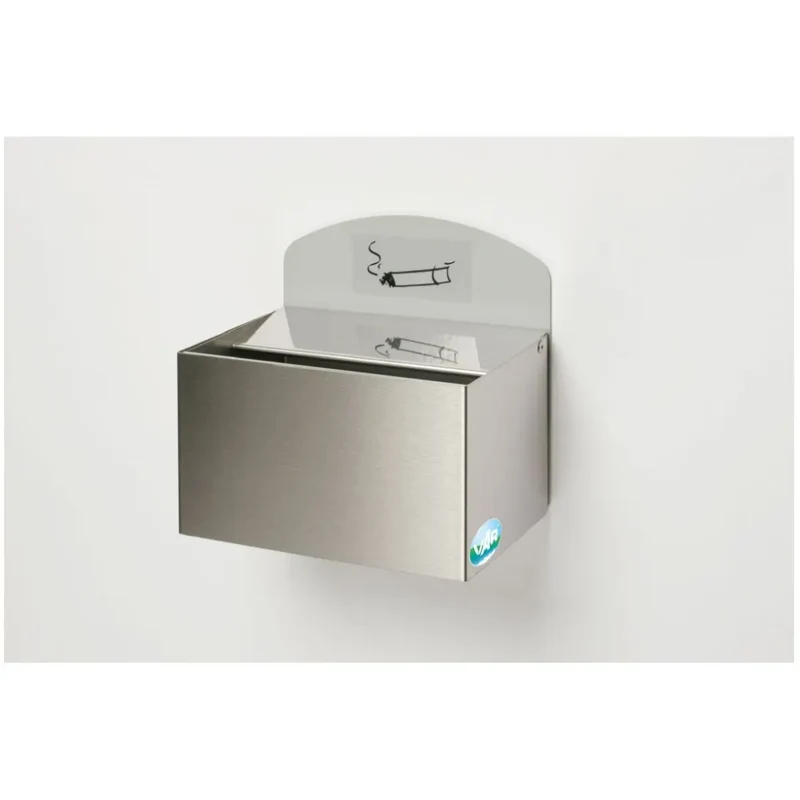 Wandascher Edelstahl mit Schild WH 13