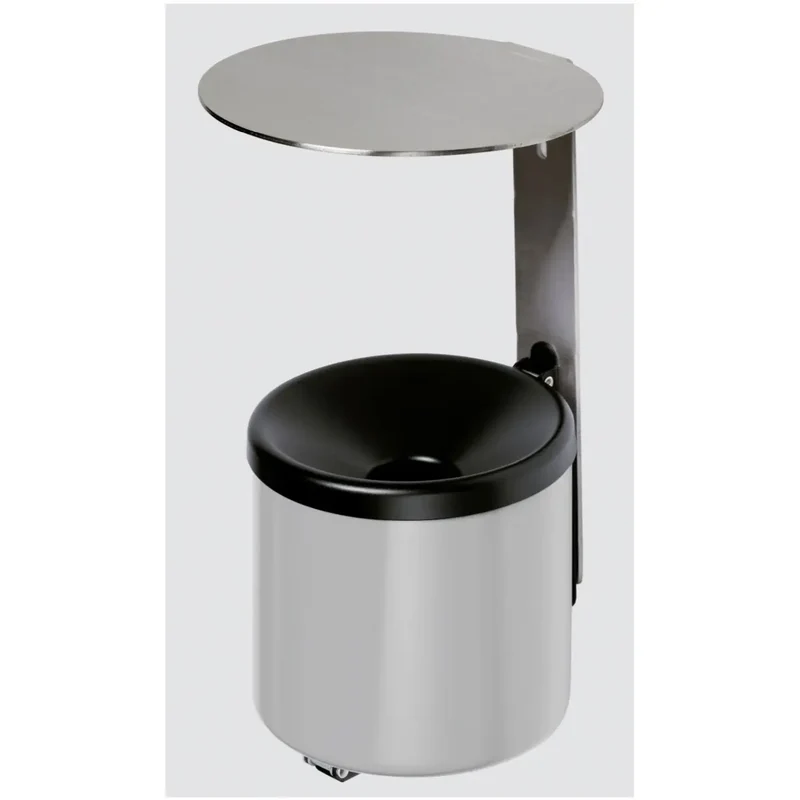 Wandascher WH 10 silber mit Edelstahl-Dach