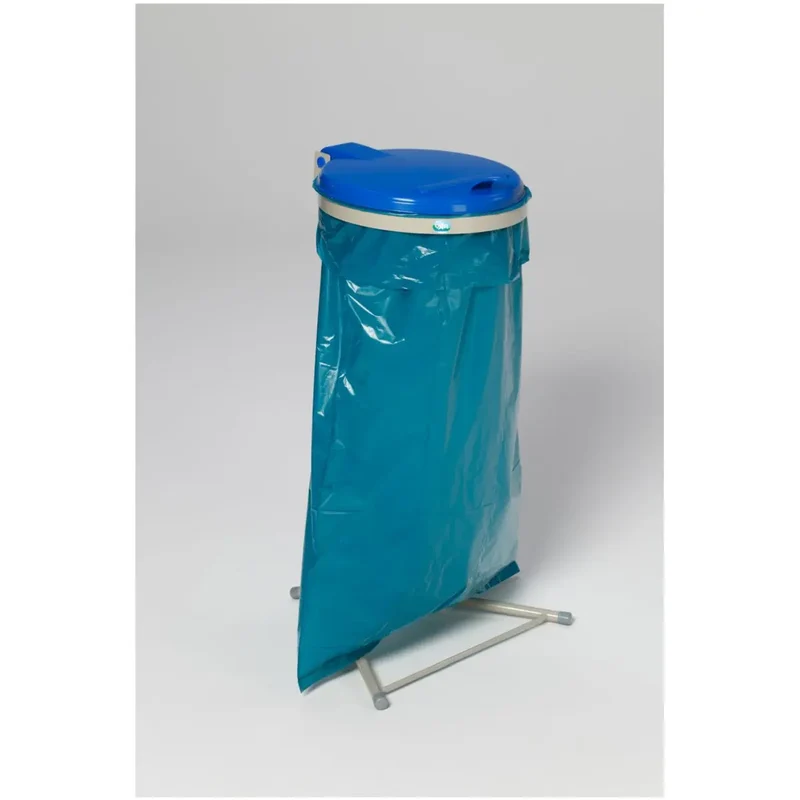 Müllsackständer WS 120 stationär KS-Deckel blau