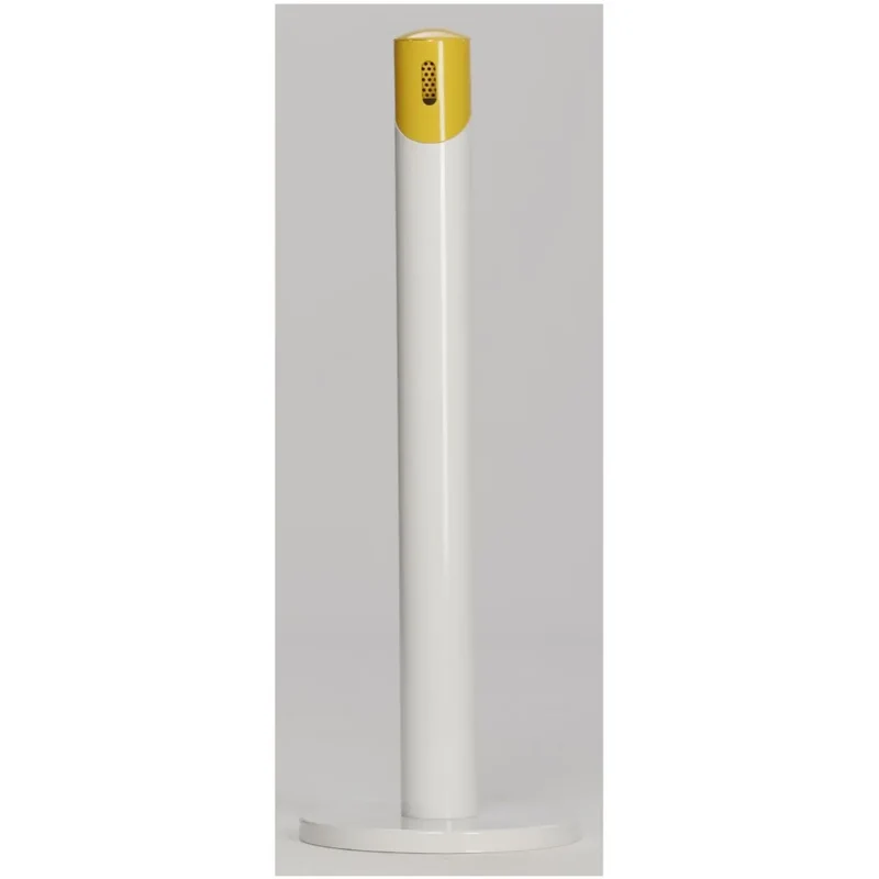 Ascher-Standsäule SG 105 R Korpus weiß - Kopfteil gelb