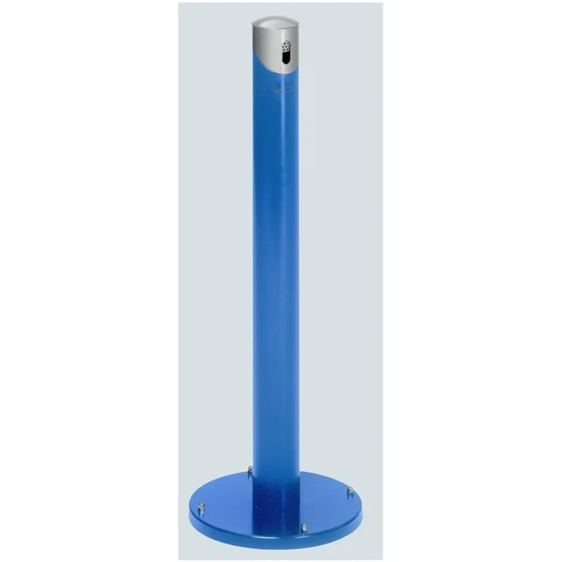 Ascher-Standsäule SG 105 R Korpus enzianblau - Kopfteil silber
