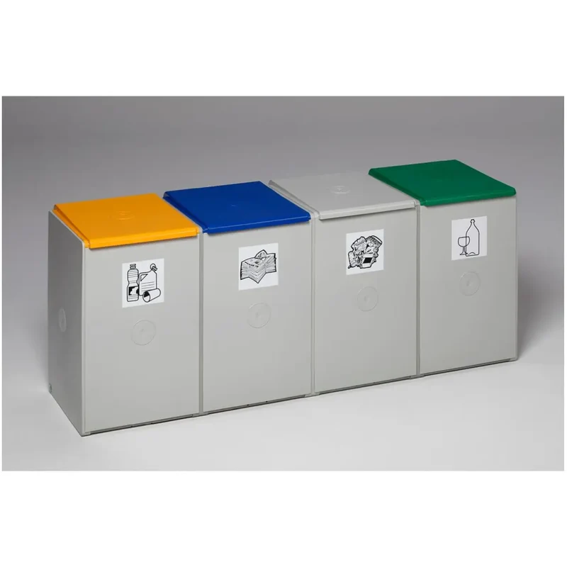 Kunststoffcontainer 60 L 4-fach ohne Deckel