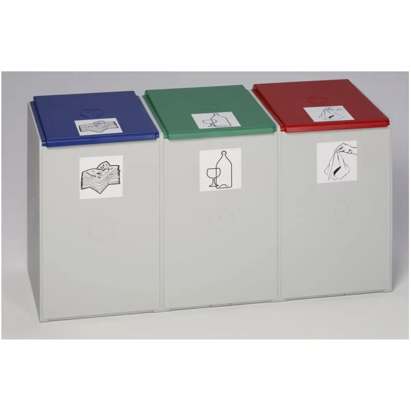 Kunststoffcontainer 60 L 3-fach ohne Deckel