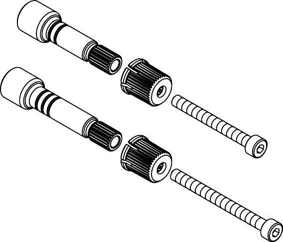HG Griffadapter Set iControl F-Set von Hansgrohe – Passgenaue Montagelösung