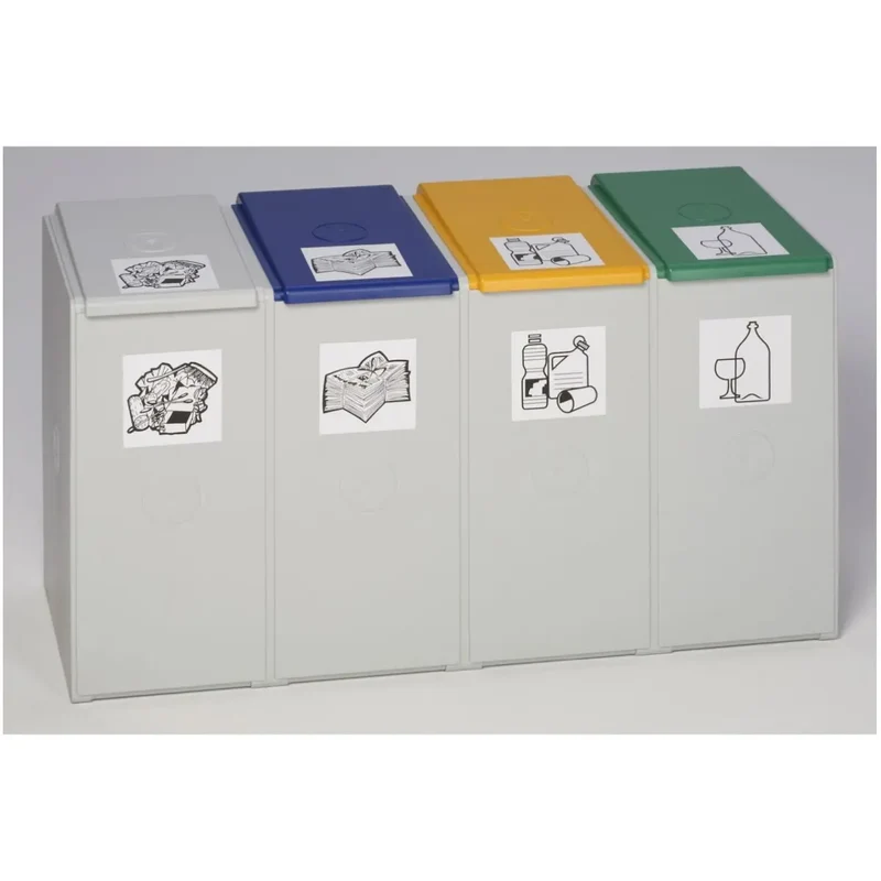 Kunststoffcontainer 40 L 4-fach ohne Deckel