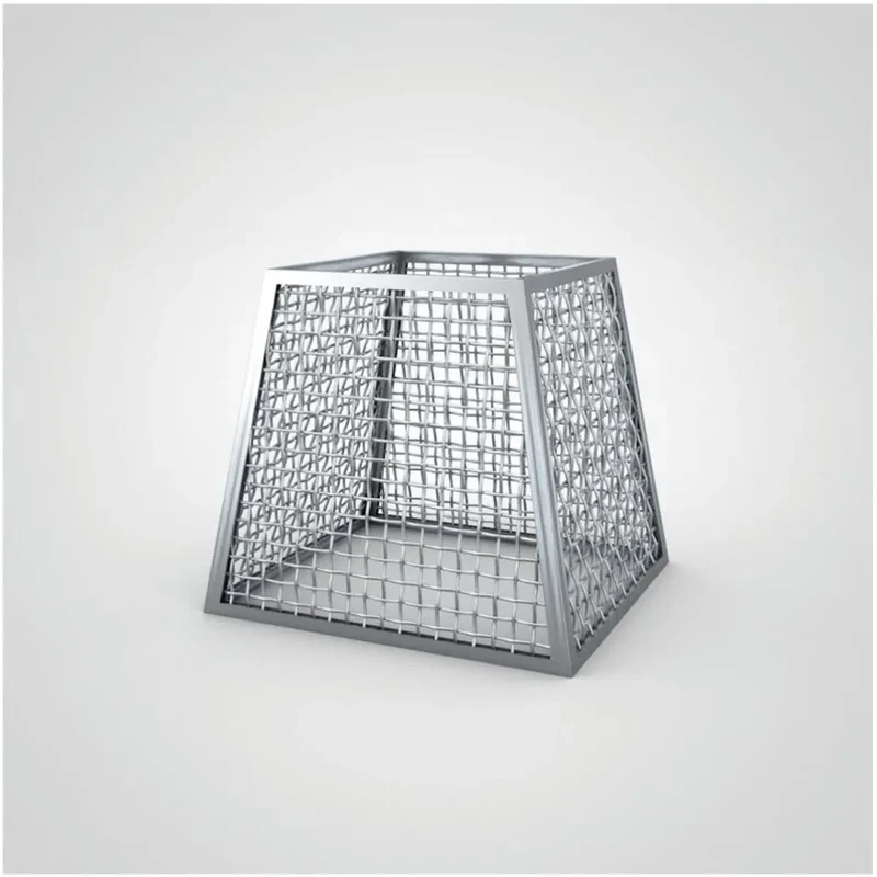 Aluminium LaubBox Breite unten: 1.000 x 1.000 mm