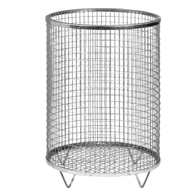 Drahtabfallkorb 75 Liter 4 Füße aus Rundeisen Winkelprofil 15x15 x 2 mm