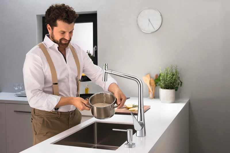 hansgrohe Schneidebrett Nussbaum dunkel F15 – Passend für S51 SilicaTec & S71 Edelstahlspülen