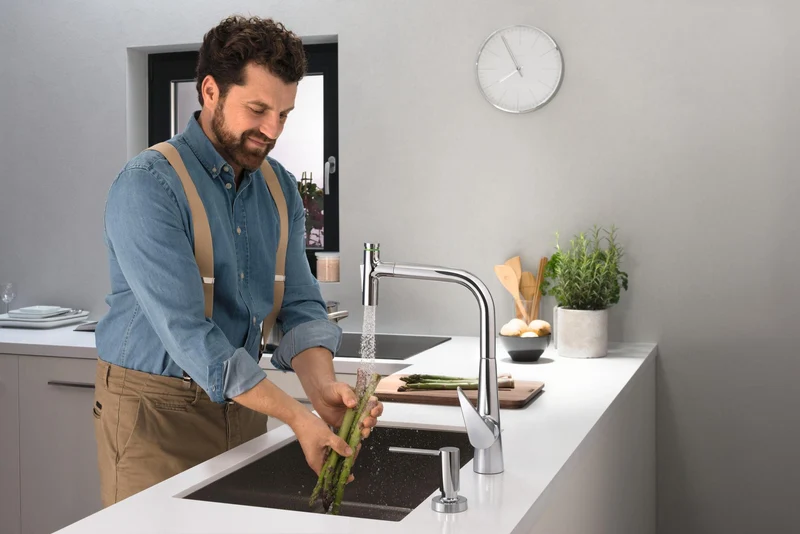 hansgrohe Schneidebrett Nussbaum dunkel F15 – Passend für S51 SilicaTec & S71 Edelstahlspülen