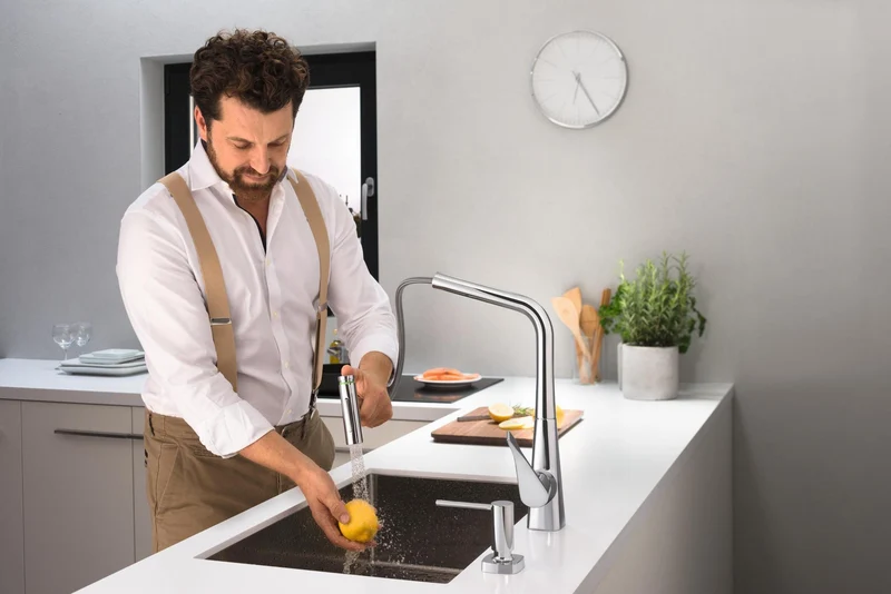 hansgrohe Schneidebrett Nussbaum dunkel F15 – Passend für S51 SilicaTec & S71 Edelstahlspülen