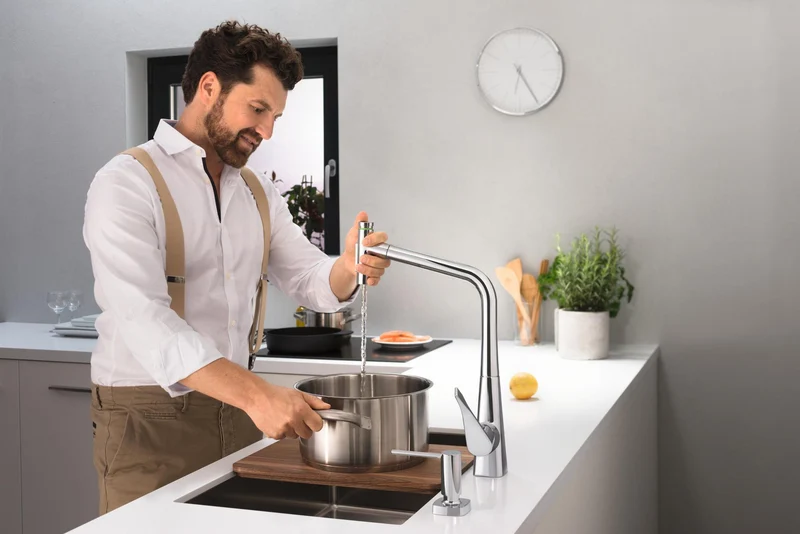 hansgrohe Schneidebrett Nussbaum dunkel F15 – Passend für S51 SilicaTec & S71 Edelstahlspülen