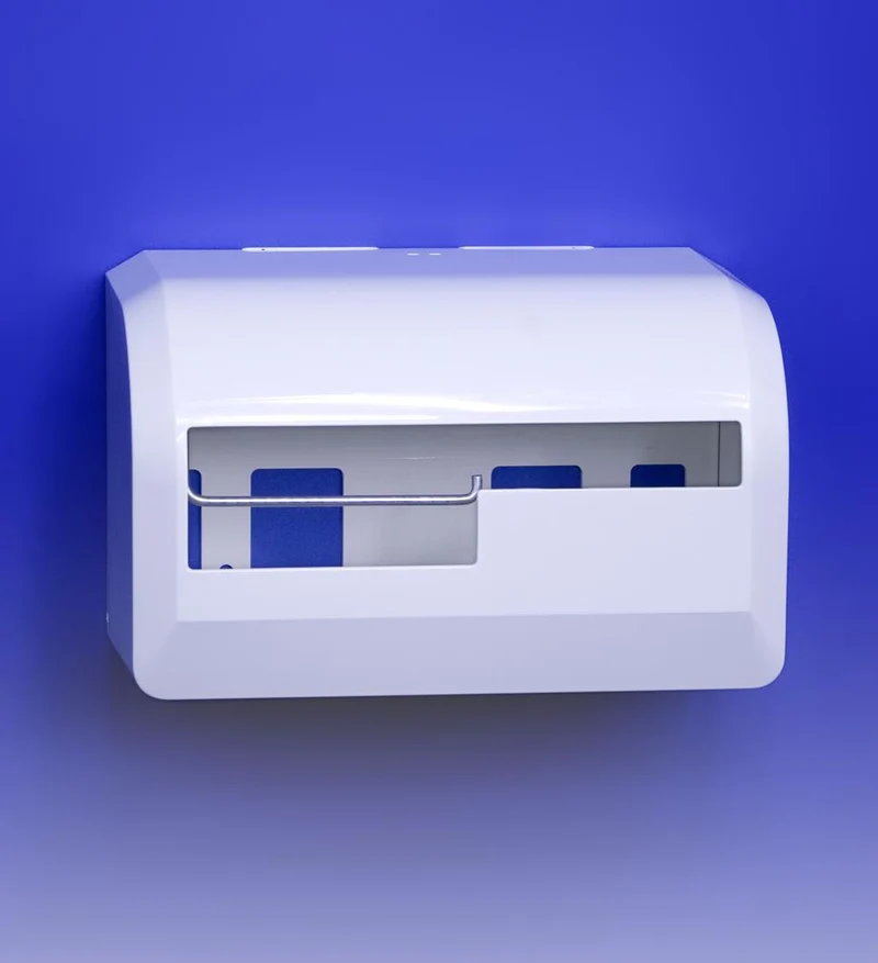 CWS Novoclean D301 Toilettenpapierspender für 2 Rollen, weiß, 154 x 247 x 150 mm