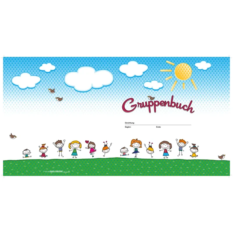 Gruppenbuch, A4, 68 Seiten, für Gruppen bis 25 Kinder, 50 Heft