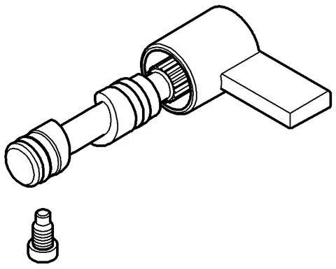 GROHE Mischwelle mit Hebel 42363 Chrom – Präzise Temperaturregelung mit Rot/Blau-Anzeige