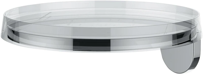 LAUFEN Wandablage KARTELL 185x185 mm Deko-Disc kristallklar – Sanitärkeramik