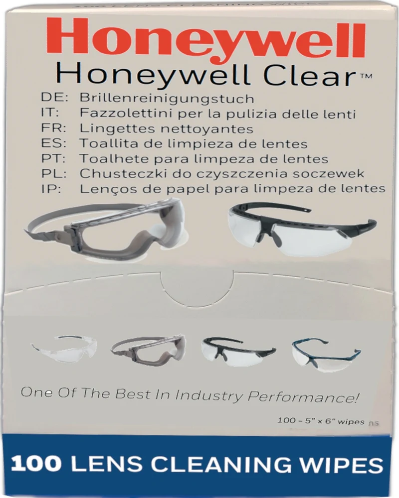 Honeywell Clear® Plus Brillenreinigungstücher 130 x 60 mm, 100 Stück im Taschenformat