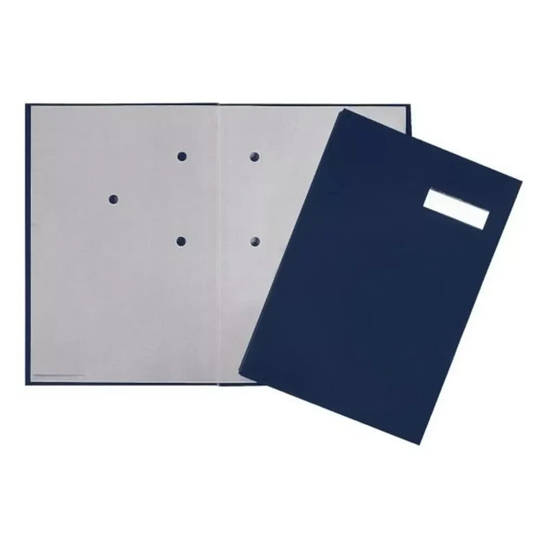 Unterschriftsmappe - 20 Fächer, blau