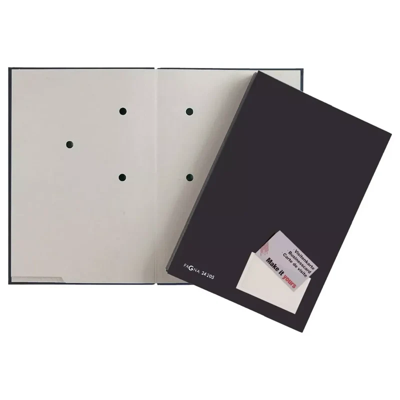 Unterschriftsmappe Color - 20 Fächer, PP kaschiert, schwarz