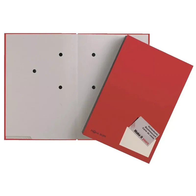 Unterschriftsmappe Color - 20 Fächer, PP kaschiert, rot