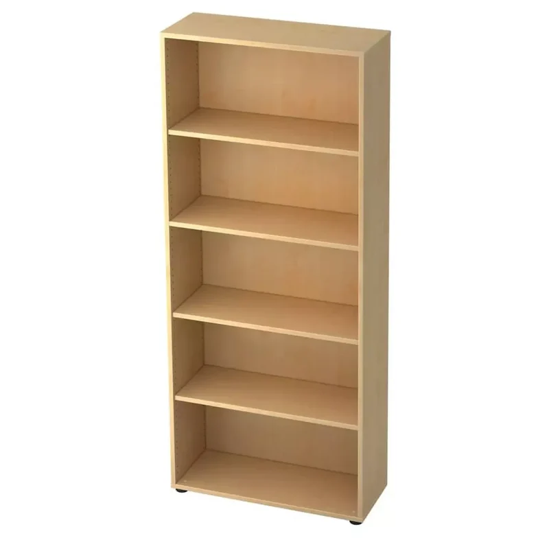 Regal - 5OH, 80 cm breit, Ahorn, mit Montageservice
