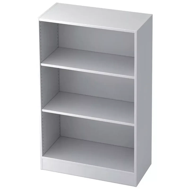 Regal - 3OH, 80 cm breit, Sockelblende, Weiß, mit Montageservice