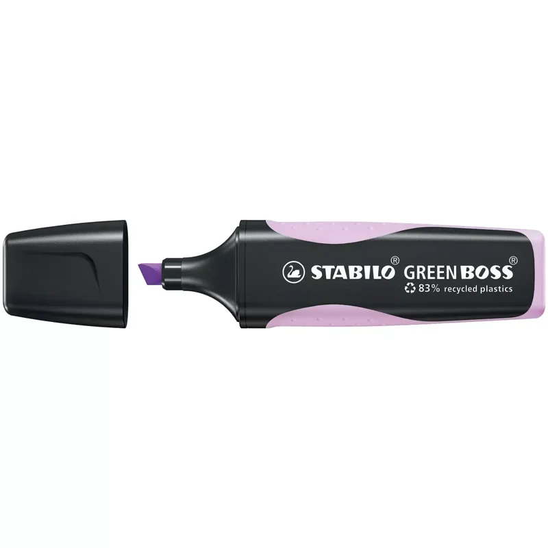 Umweltfreundlicher Textmarker - GREEN BOSS Pastel - Einzelstift - Schimmer von Lila