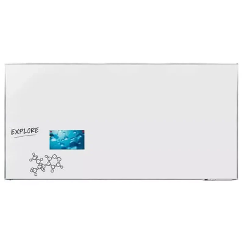 Whiteboardtafel Premium Plus - 240 x 120 cm, weiß, magnethaftend, Wandmontage